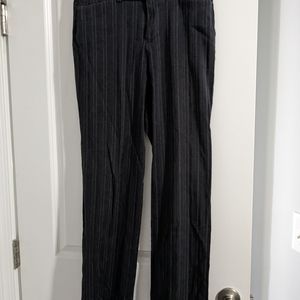 Dockers womens black pinstripe pants.